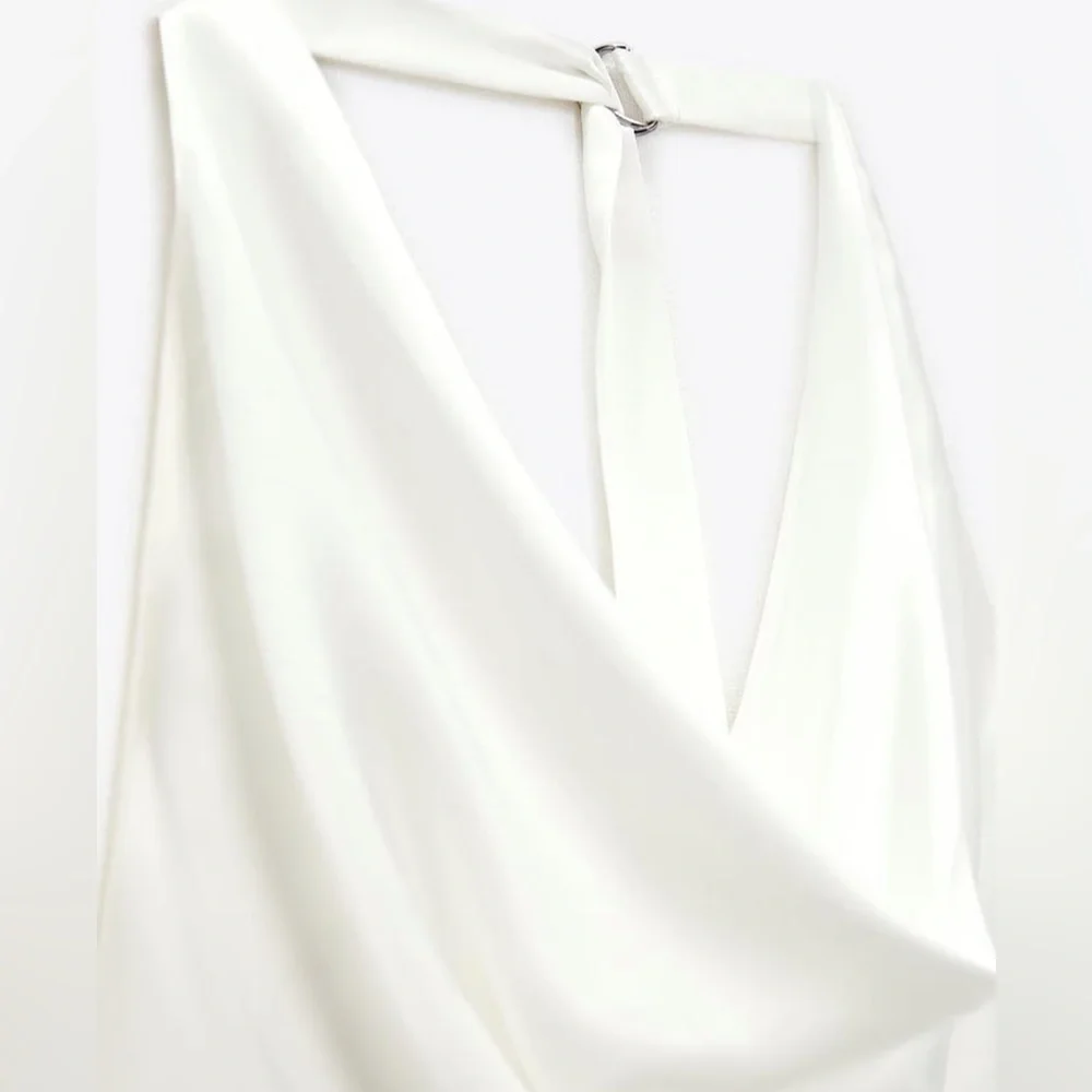 Zara Satin Jumpsuit - Picture 3 of 7